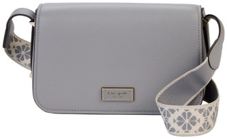 Thumbnail 1: KATE SPADE Liv Pebble Leather Webbed Strap Crossbody Bag 
