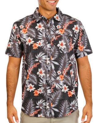 Thumbnail 1: Hurley Men's Printed Button Down Shirt 