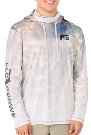 Thumbnail 3: FloGrown Men's Long Sleeve Printed Hoodie Shirt 