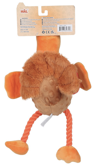 Thumbnail 2: Hal 15 in Smoochy Pet Pals Crinkly Dog Toy with Squeaker 