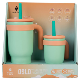 Thumbnail 1: Manna 2 Pk Olso Stainless Steel Tumbler Set  