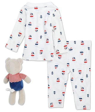 Thumbnail 2: DREAMGRO Baby Boys 3 Pc Pajama Pants Set 