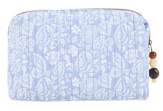 Thumbnail 2: Revive Vintage Quilted Paisley Print Cosmetic Bag 