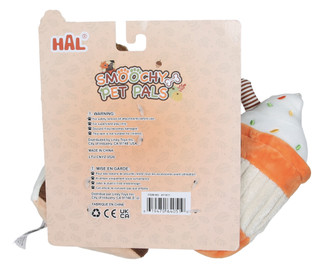 Thumbnail 2: Hal 3 Pk Smoochy Pet Pals Crinkle Dog Toys with Squeaker 