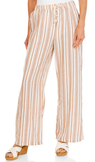 Thumbnail 1: Liberty Love Juniors Stripe Print Pants 