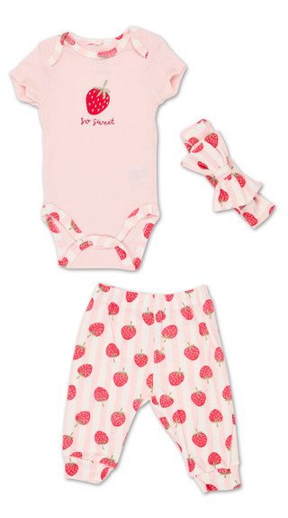 Thumbnail 1: Baby Gear Baby Girls 3 Pc Pants Set  