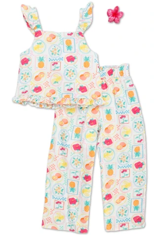 Thumbnail 1: Btween Little Girls 3 Pc Pants Set 