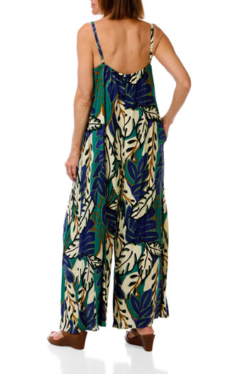 Thumbnail 2: MSK Women's Challis 2 Pocket Wide Leg  Print Jumpsuit 