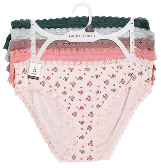 Thumbnail 1: Laura Ashley Women's 5 Pk Bikini Panties 