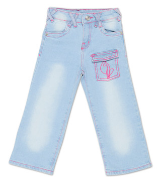 Thumbnail 1: Baby Phat Little Girls Wide Leg Jeans 