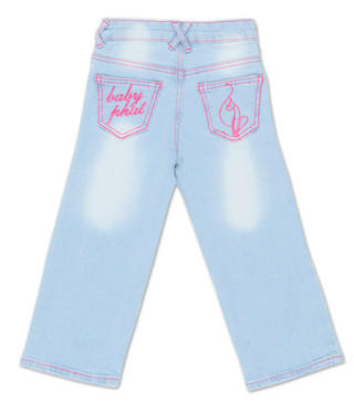 Thumbnail 2: Baby Phat Little Girls Wide Leg Jeans 