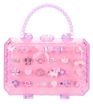 Thumbnail 1: Capelli New York Girls 24 Pc Ring Set with Case 