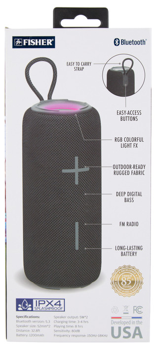 Thumbnail 2: Fisher Glo Ring Light Wireless Portable Speaker 