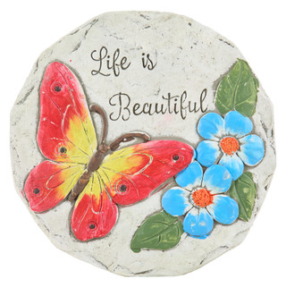 Thumbnail 1: JD YEATTS 10 in Butterfly Stepping Garden Stone  