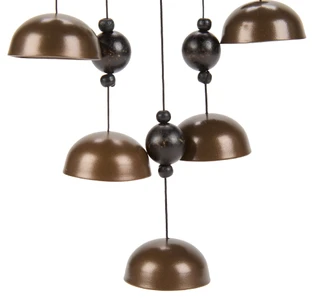Thumbnail 2: 18 in Wooden Arch Bell Wind Chimes 