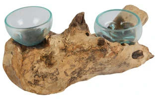 Thumbnail 1: Contrast 10 in Drift Wood Candle Holder  