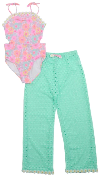 Thumbnail 1: BMAGICAL Girls 2 Pc Swimsuit Set 