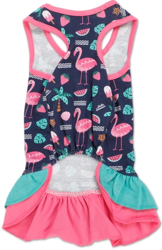 Thumbnail 2: PET POSSE Flamingo Print Pet Dress 
