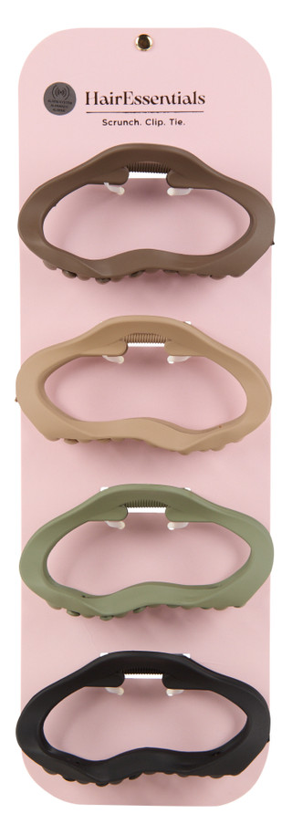Thumbnail 1: Hair Essentials 4 Pk Cloud Claw Hair Clips 