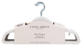 Thumbnail 1: Laura Ashley 25 Pk Aniti-Slip Velvet Hangers 