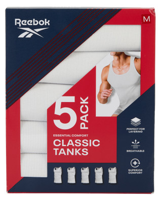Thumbnail 1: Reebok Men's 5 Pk Classic Tanks 