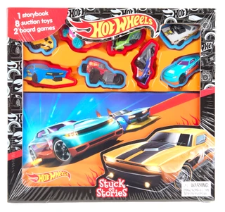 Thumbnail 1: Hot Wheels Stuck On Stories Children's Book w/ Toys  