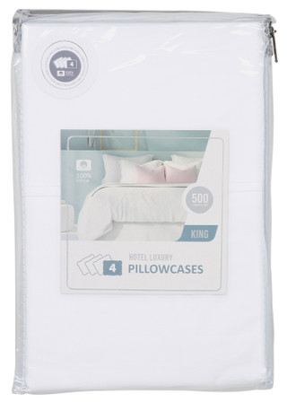 Thumbnail 2: Hotel Luxury 4 Pk 500 ct Pillowcases  