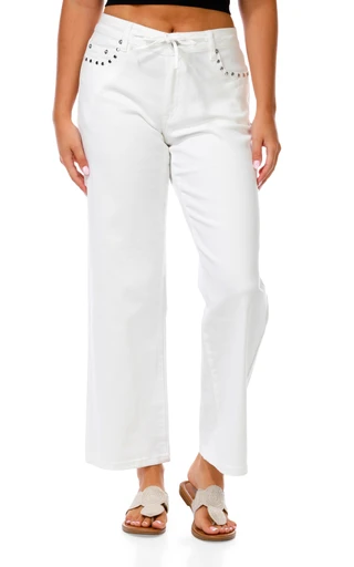 Thumbnail 1: 7TH & HUDSON Juniors Wide Leg Jeans  