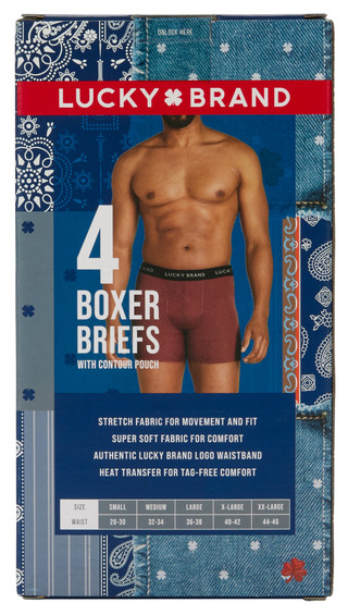 Thumbnail 2: Lucky Brand Men's 4 Pk Boxer Briefs 