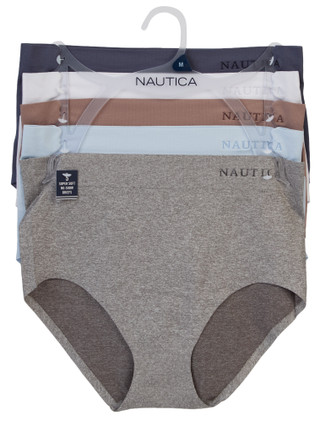 Thumbnail 1: Nautica Women's 5 Pk Seamless Brief Panties  