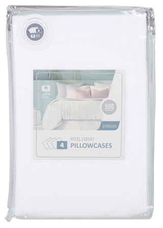 Thumbnail 2: Hotel Luxury 4 Pk 500 ct Pillowcases  