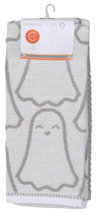 Thumbnail 2: Caro Home 3 Pk Halloween Themed Kitchen Towels 