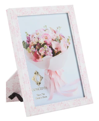 Thumbnail 1: CONCEPTS IN TIME 5x7 Floral Photo Picture Frame  