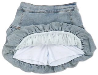 Thumbnail 3: Wallflower Girls Denim Bubble Skort  