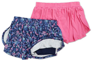 Thumbnail 2: Body Glove Girls Active 2 Pk Butterfly Shorts 
