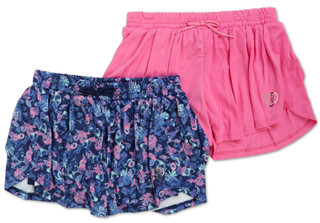 Thumbnail 1: Body Glove Girls Active 2 Pk Butterfly Shorts 