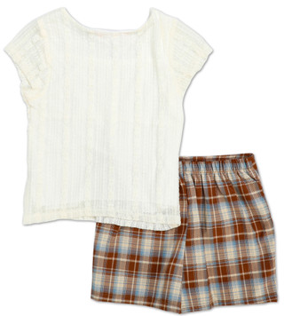 Thumbnail 2: Love Squared Girls 2 Pc Skirt Set 
