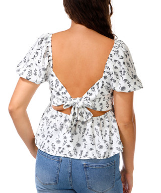 Thumbnail 2: DISCREET Juniors Floral Babydoll Top 