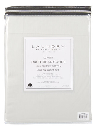 Thumbnail 2: Laundry Queen Size 400 Thread Count 4 Pc Sheet Set  