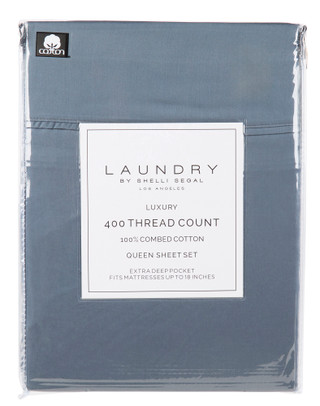 Thumbnail 1: Laundry Queen Size 400 Thread Count 4 Pc Sheet Set  