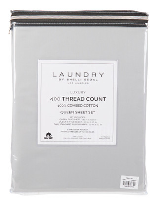 Thumbnail 2: Laundry Queen Size 400 Thread Count 4 Pc Sheet Set  