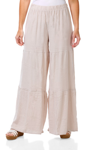 Thumbnail 1: DISCREET Women's Solid Wide Leg Pants  