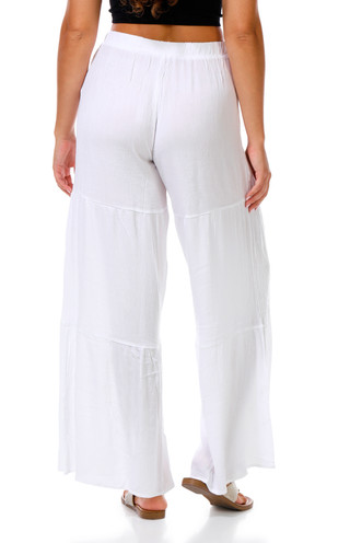 Thumbnail 3: DISCREET Women's Solid Wide Leg Pants  