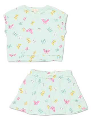 Thumbnail 1: Jessica Simpson Girls 2 Pc Skirt Set  