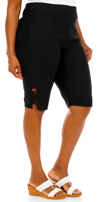 Thumbnail 4: Kate Park Women's Plus Skimmer Shorts  