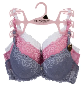 Thumbnail 1: Juicy Couture Women's 3 Pk Underwire Bras  