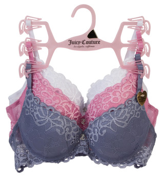 Thumbnail 2: Juicy Couture Women's 3 Pk Underwire Bras  