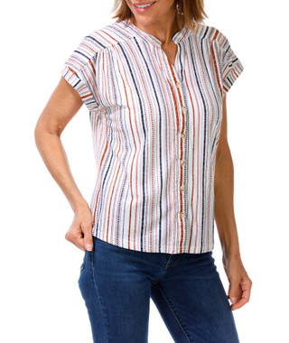 Thumbnail 1: Fifty Street Women's Quarter Button Top  