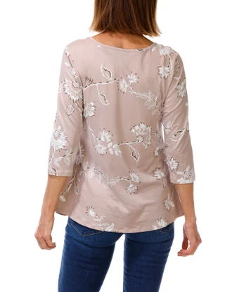 Thumbnail 2: BOBEAU Women's Floral Print Top  