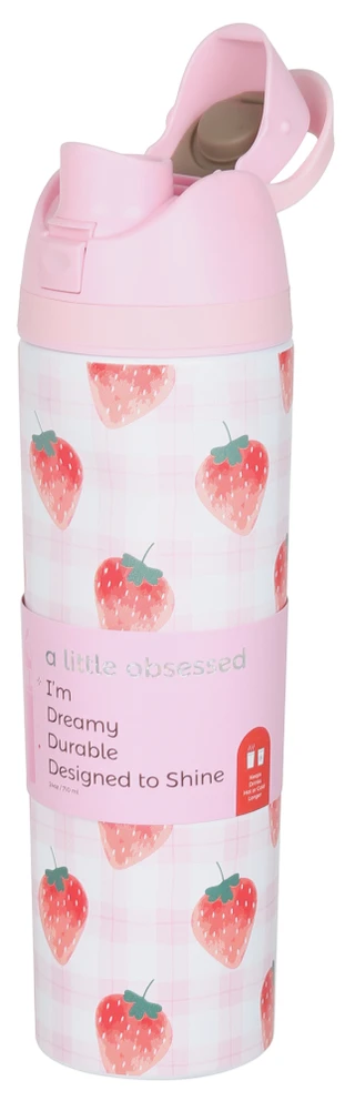 Thumbnail 1: 24 oz Strawberry Water Bottle 